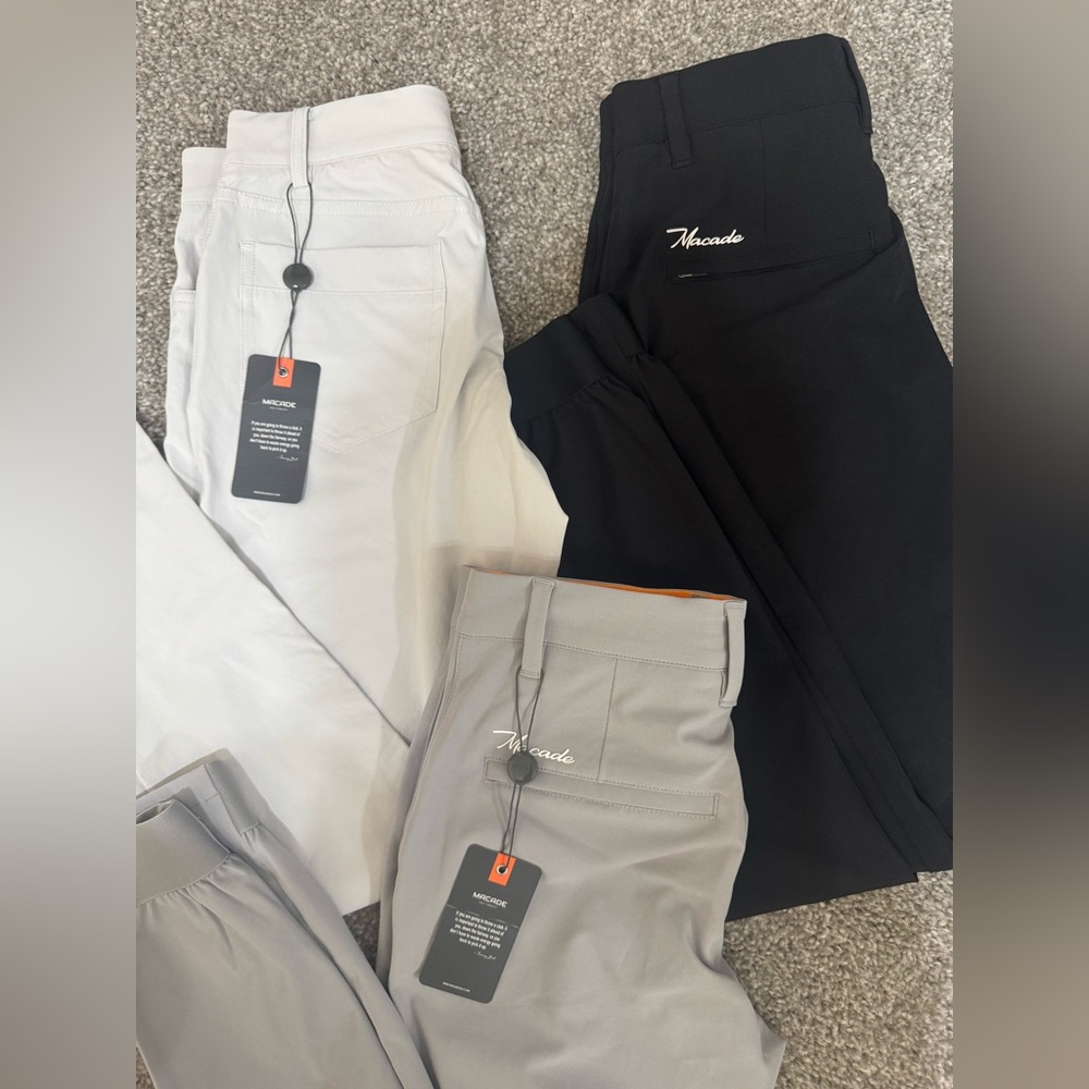 BUNDLE- Macade Women's Golf Pants - Black, Gray, and White